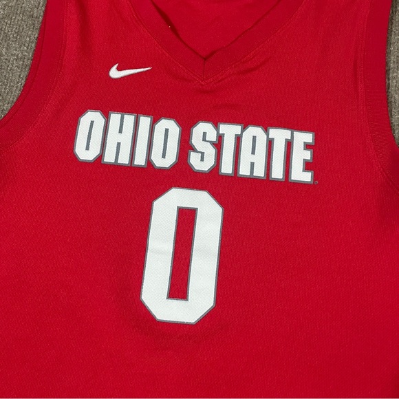 Nike Ohio State Buckeyes Basketball Jersey NCAA #0 Red Youth Large Sullinger - Picture 2 of 6